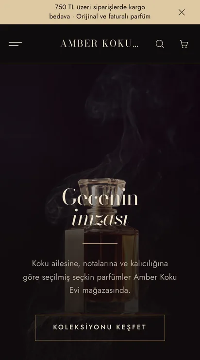 Amber teması ana sayfası, telefon