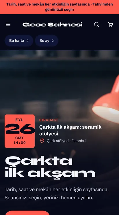 Bilet teması ana sayfası, telefon