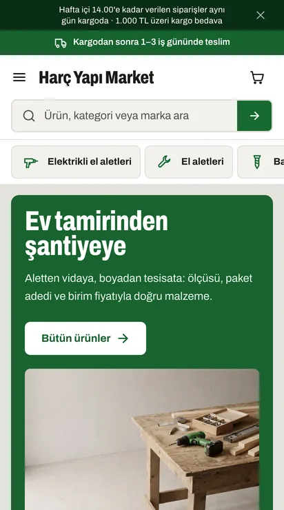 Harç teması ana sayfası, telefon