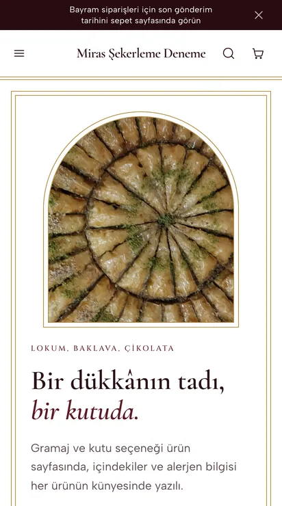 Miras teması ana sayfası, telefon