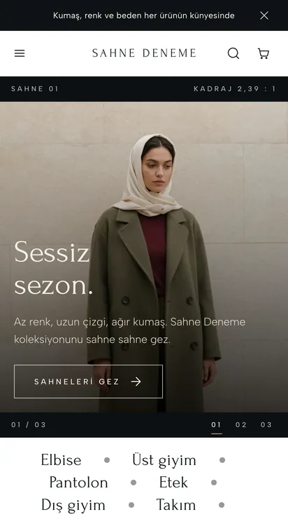 Sahne teması ana sayfası, telefon